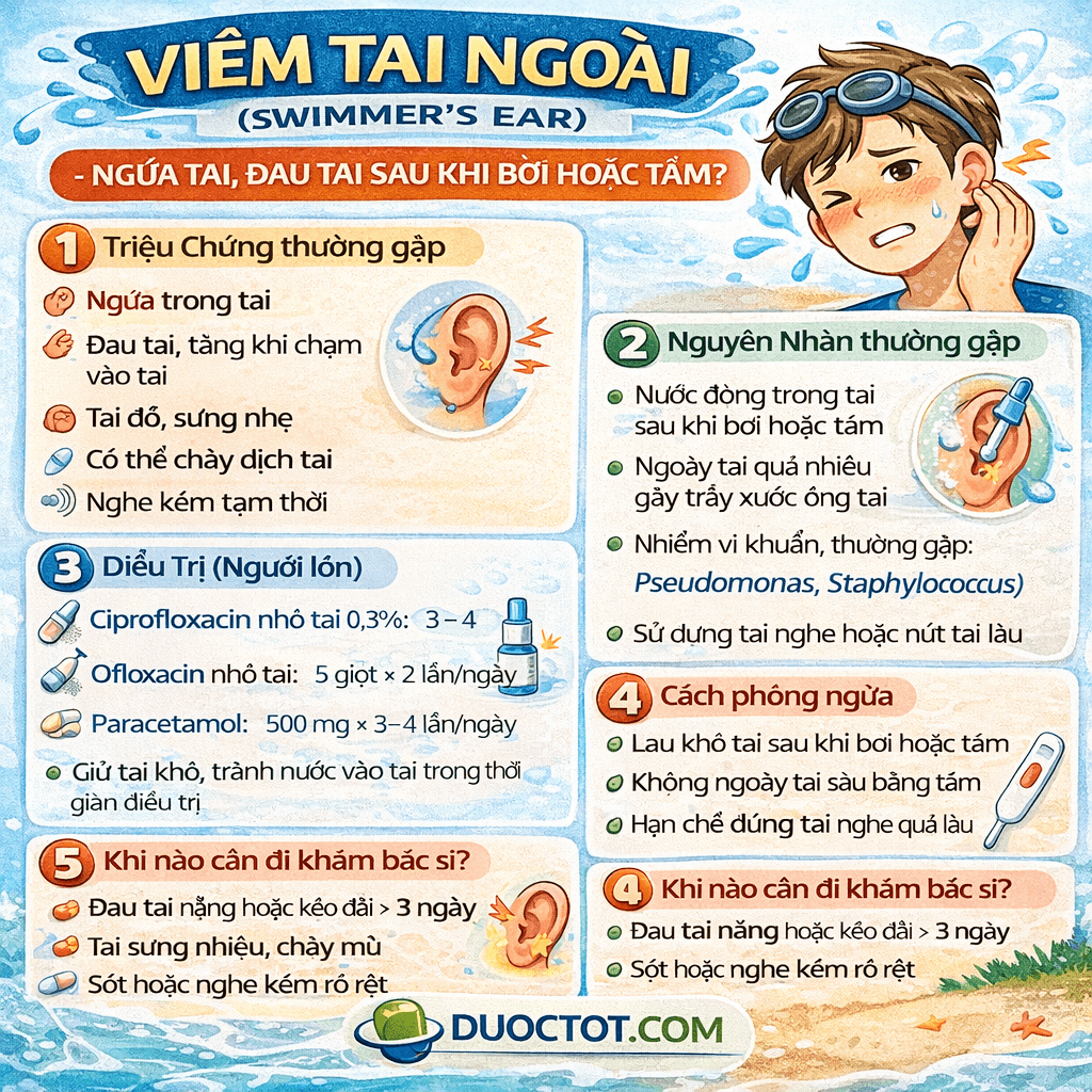 VIÊM TAI NGOÀI (SWIMMER’S EAR) VIÊM TAI NGOÀI (SWIMMER’S EAR)
